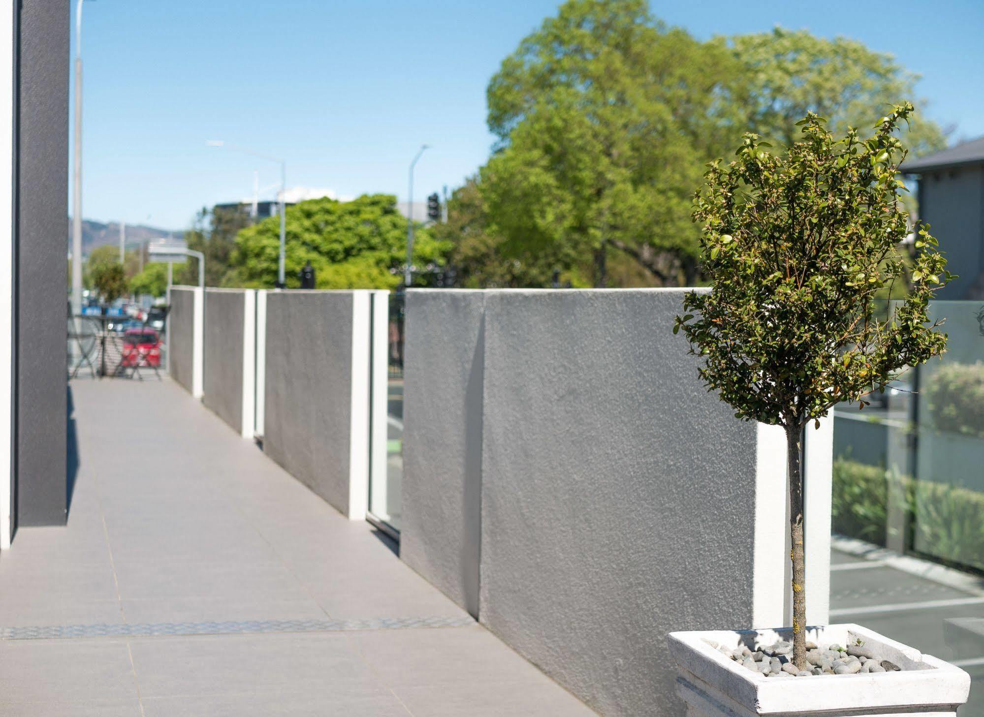 Bellano Motel Suites Christchurch Eksteriør bilde A tree in a planter box